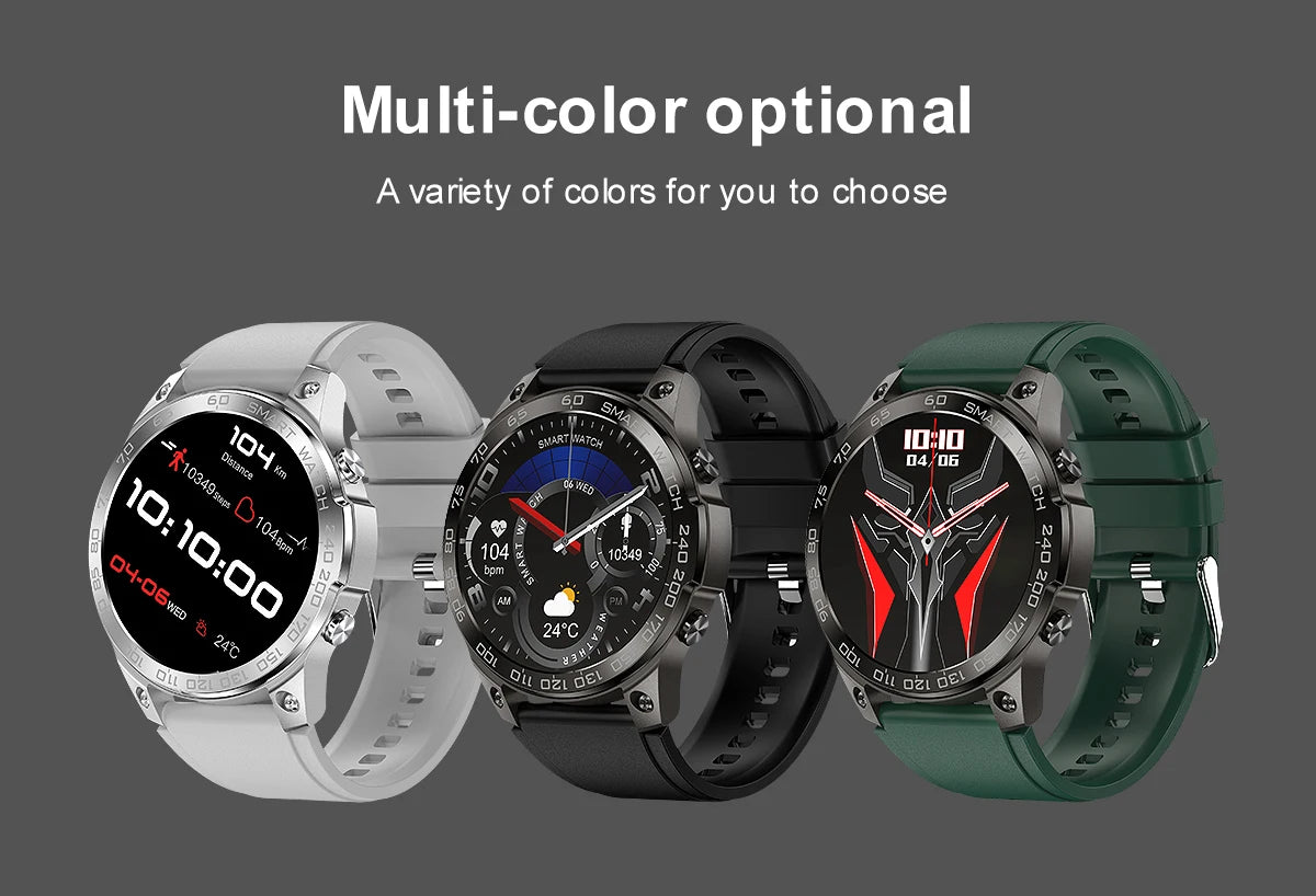 2024 AMOLED Smart Watch Men Always-on Display Hi-Fi Voice Call Sport Watches IP68 Waterproof Smartwatch For Huawei Xiaomi iPhone