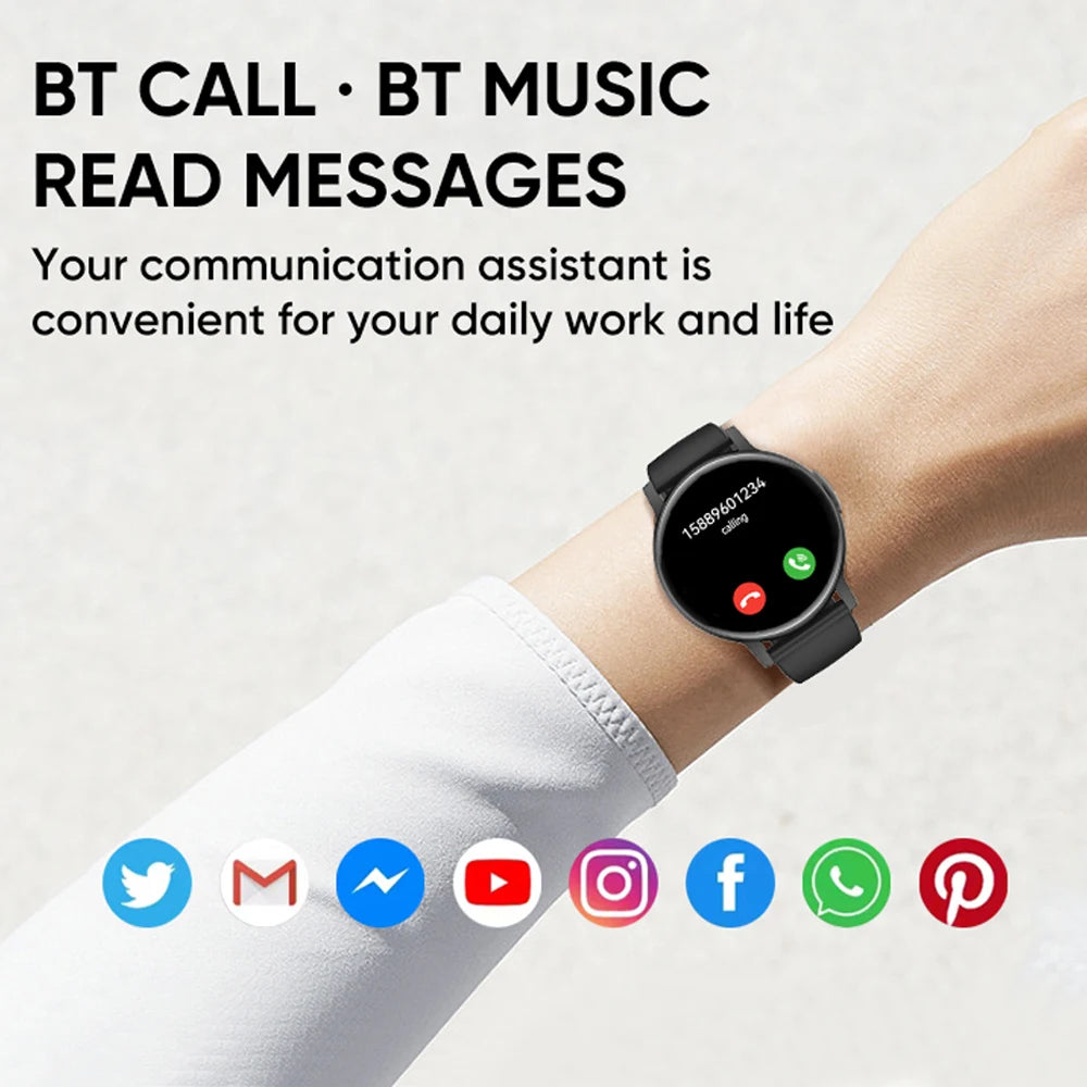 2024 New Bluetooth Call Smartwatch Women Heart Rate Sports Men Watch Fitness Tracker Waterproof Smartwatch Man For Android IOS