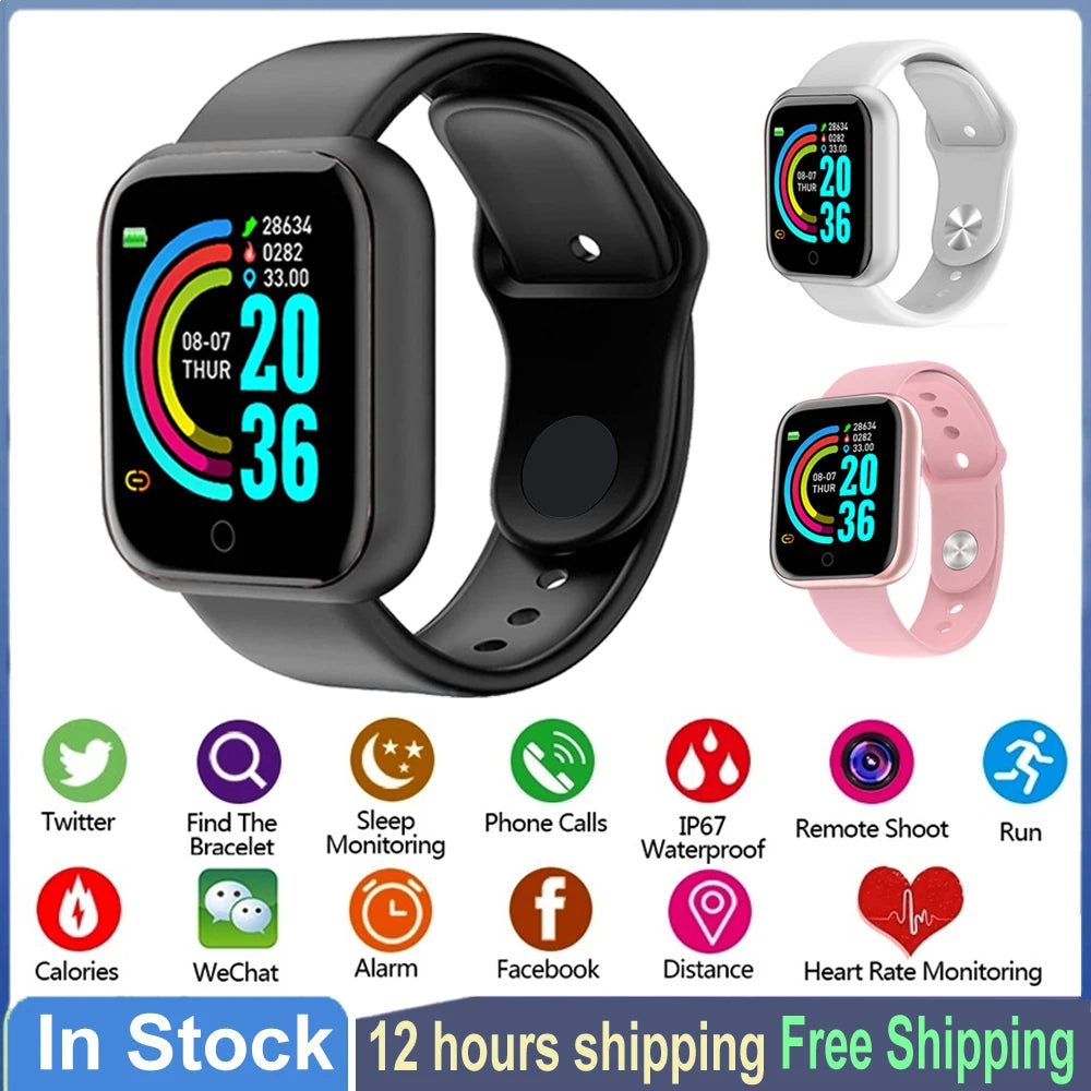 Pro Smart Watch Bluetooth Fitness Tracker Sports Watch Heart Rate Monitor Blood Pressure Smart Bracelet for Android IOS