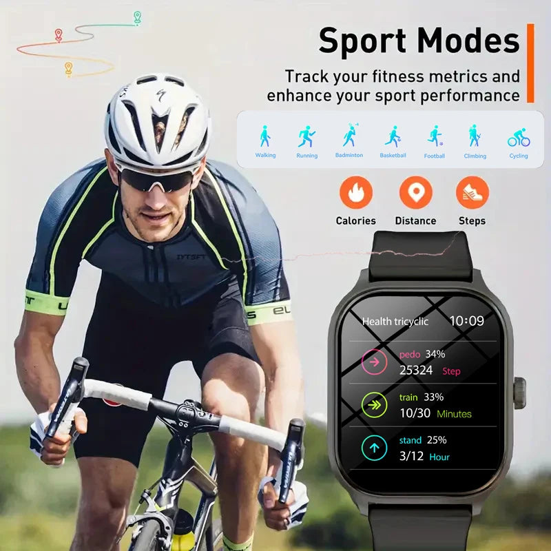 Smart Watch For Men Women Gift For Xiaomi Full Touch Screen Sport Fitness Watches BT Call Digital Smartwatch Wristwatch 2024 New