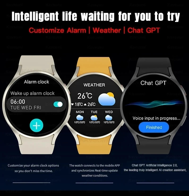 2024 New Watch 6 AMOLED Smart Watch Men Blood Sugar Bluetooth Call Sport Tracker Waterproof Smartwatch Women  For Android iOS