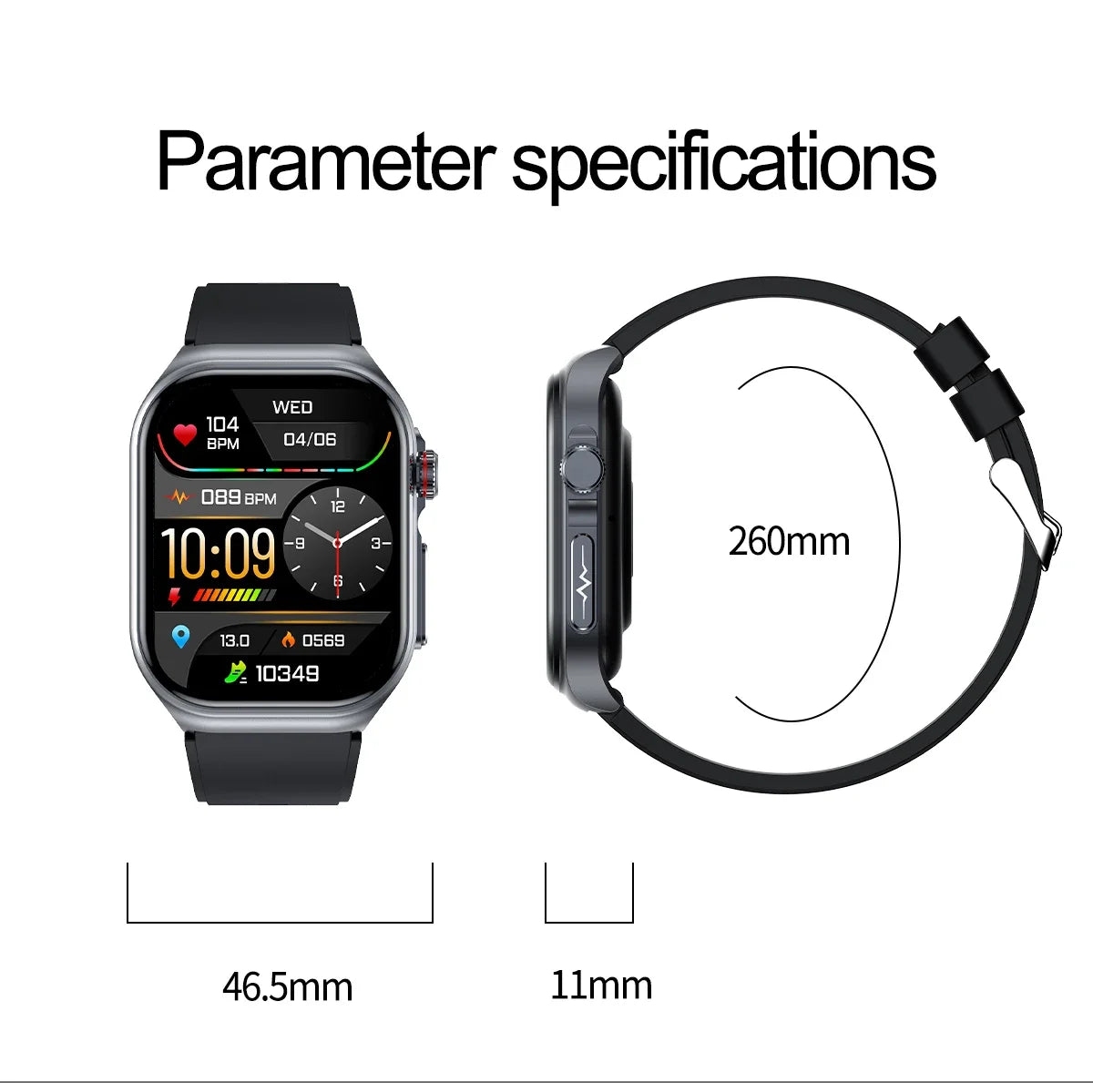 2024 ECG+PPG Smart Wtach Men AMOLED Screen AI Medical Diagnosis Healthy Watches Blutooth Call Voice Assistant Smartwatch For Men