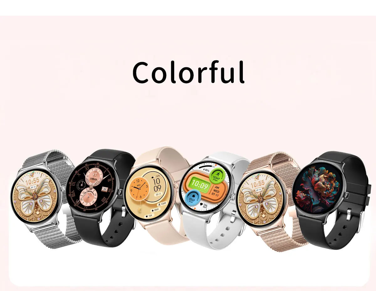 2024 New Ultra Thin Women Smart Watch 1.43" AMOLED 466*466 HD Pixel Display Always Show Time Call Reminder Smartwatch Ladies+Box