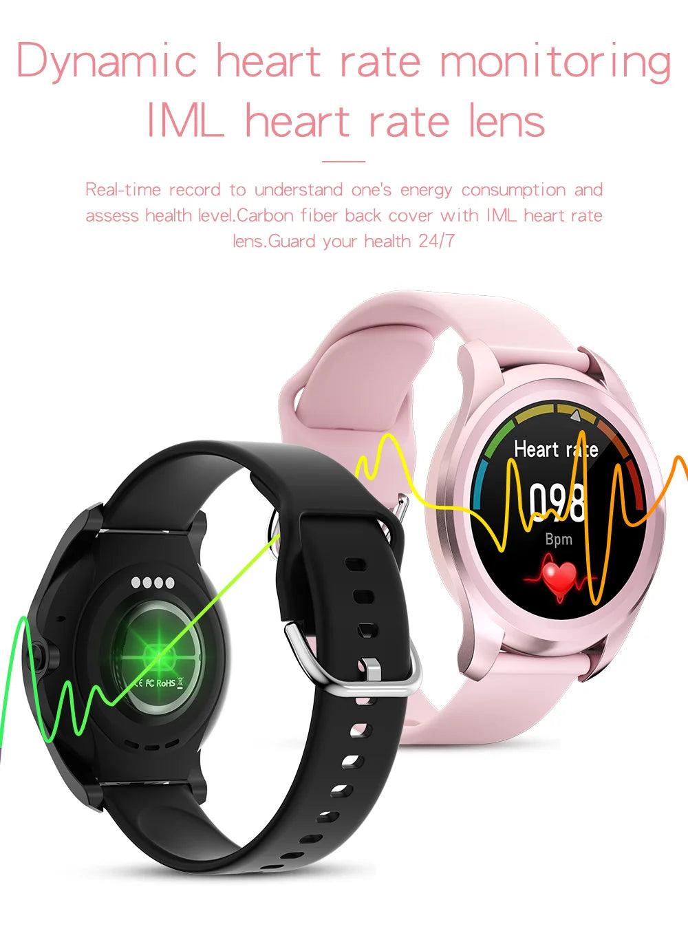 1.28‘‘ Full HD Touch Screen Smart Watch 2024 Bluetooth Call Watches For Women Health Monitor Sport Fitness Women Smartwatch