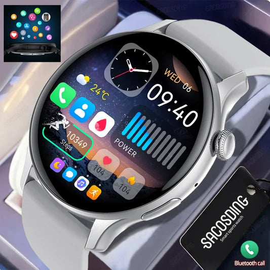 2024 Fashion Smart Watch Bluetooth Call Sports watches IP68 Waterproof Men Women Smartwatch Lady AMOLED Clock For Android IOS