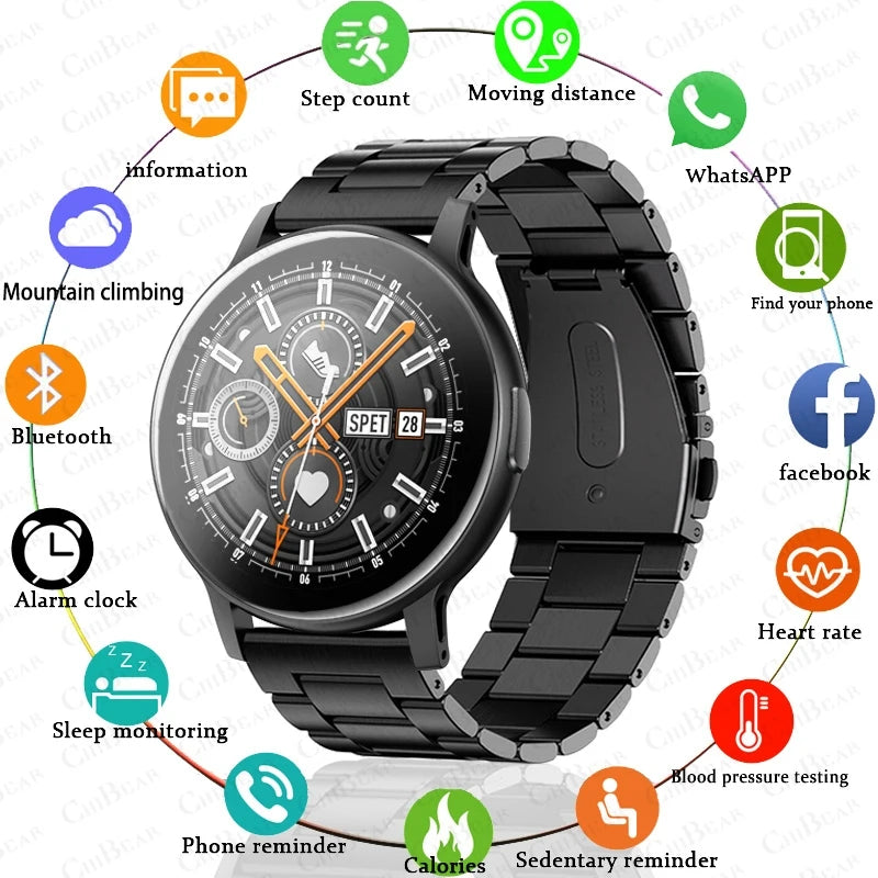 2024 New GPS Sport Tracker Smartwatch Women Full Touch HD Screen Watch Waterproof Bluetooth Call Smart Watch Men For Android IOS