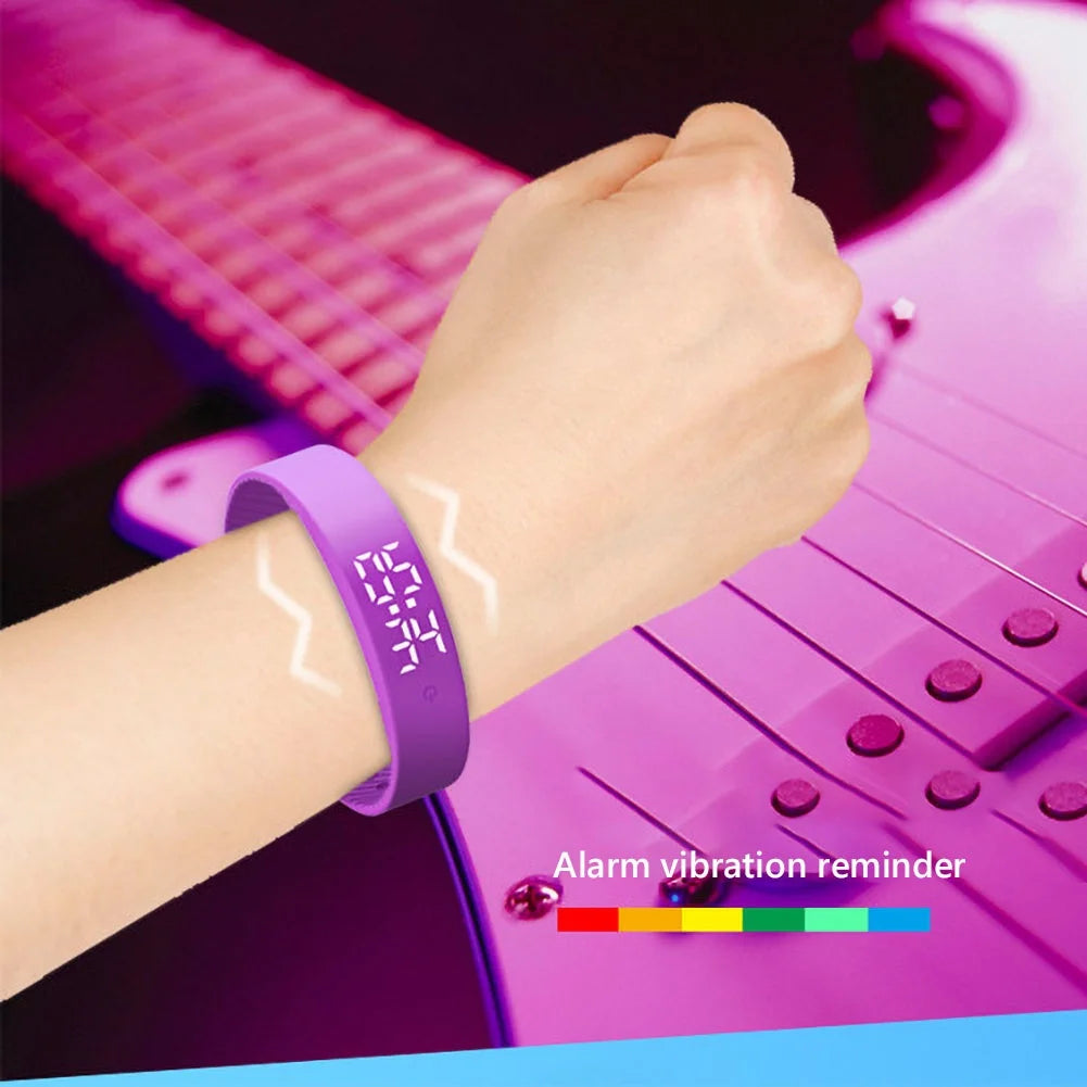 V9 LED Digital Smart Bracelet Clock Body Temperature Monitor Smart Band Wrist Watch Vibration Alarm Sports Wristband Smartband