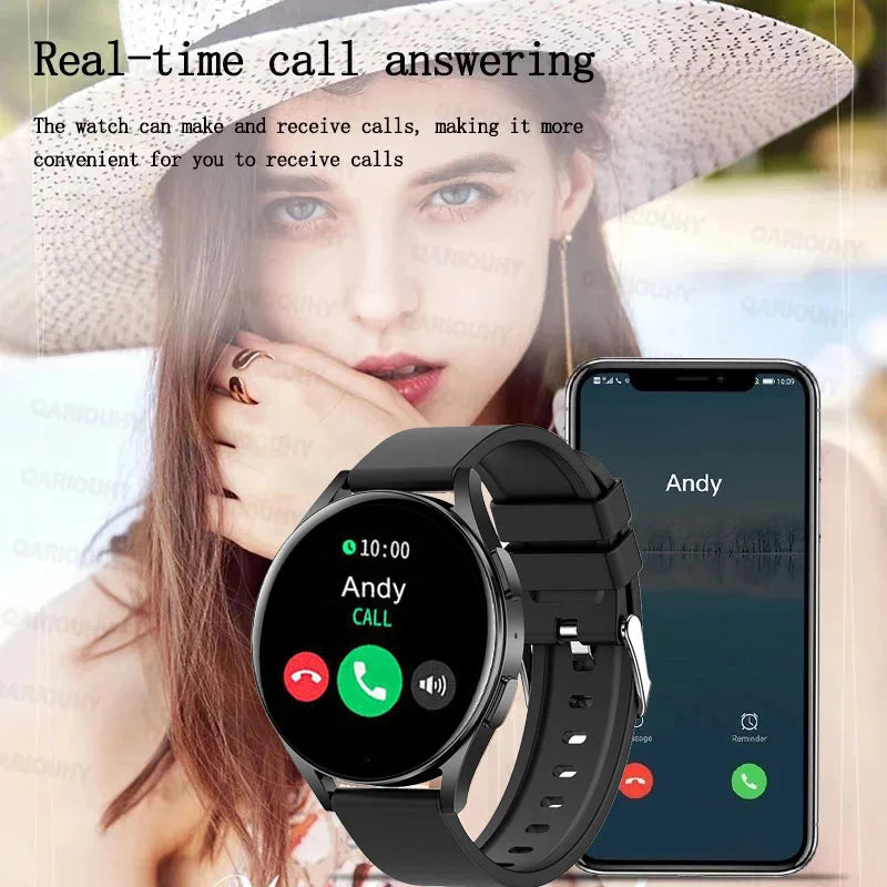 2024 New Smart Watch Men Women for Android IOS Heart Rate Blood Pressure Fitness Tracker Bluetooth Call Women Smartwatch Man