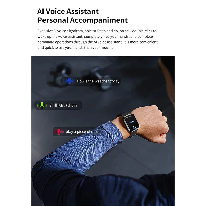 2024 New Watch 9 Smart Watch Men Sports NFC Always Display Body Temperature Fitness Women Series 8 Original smartwatch for Apple