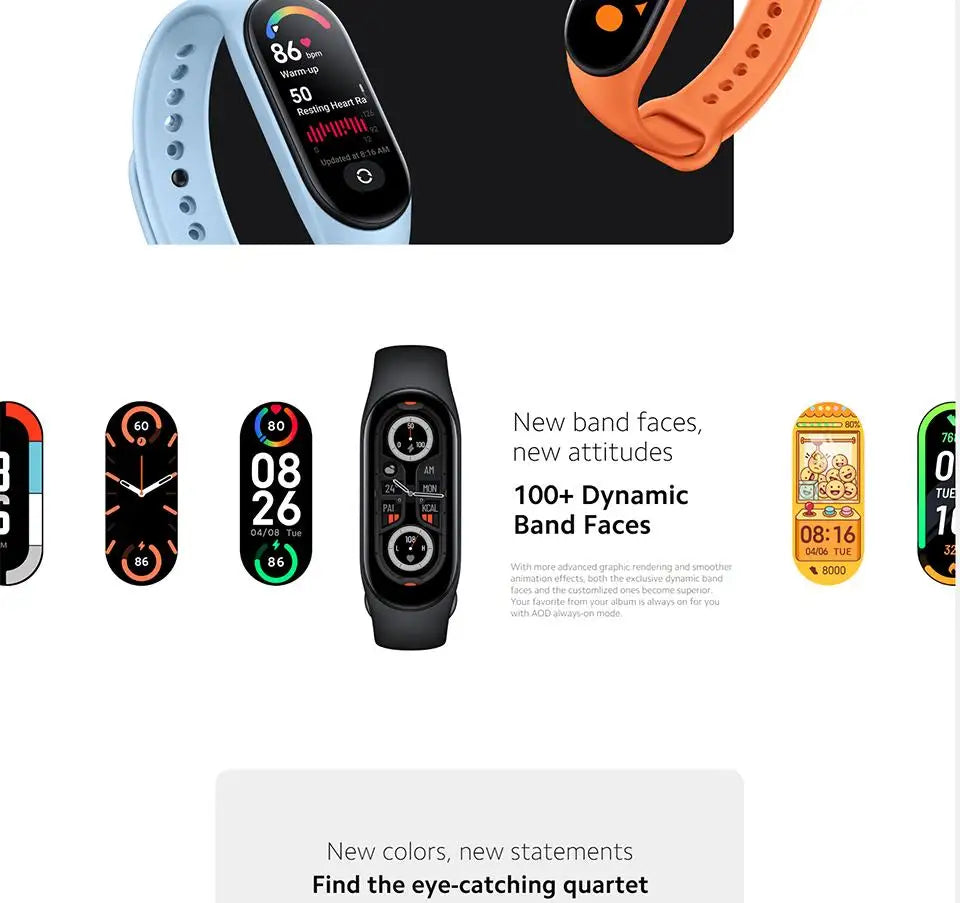 Original Xiaomi Mi Band 7 Smart Watch Bracelet Global Version International Edition Newest! In Stcok Now!