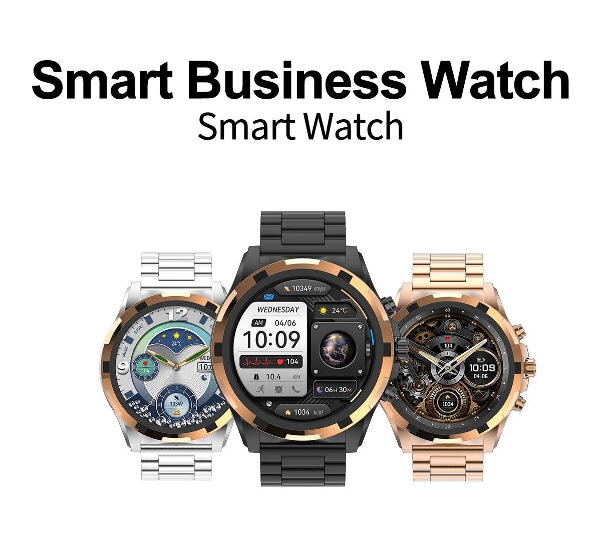 2024 Men Smartwatch 1.43" AMOLED 466*466 HD Screen Bluetooth Call 390Mah Battery IP67 Waterproof Smartwatch For Huawei Xiaomi