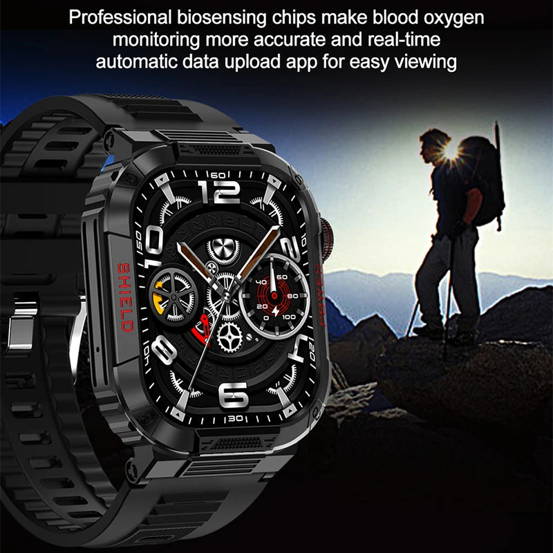 For HUAWEI XIAOMI Outdoor GPS Sports Smart Watch Men 2.02 inch 320*385 Screen Heart Rate Bluetooth Call Smartwatches 2024 New