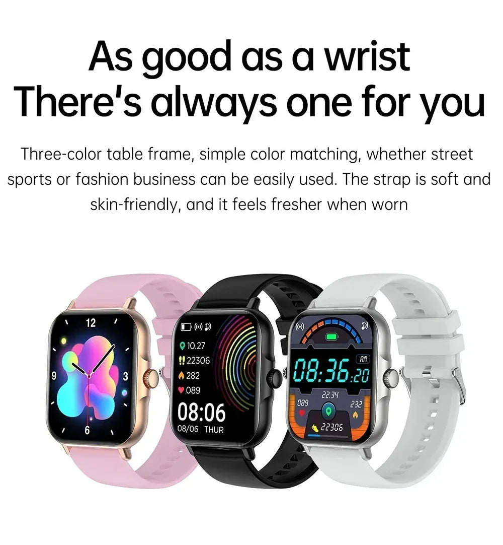 Smartwatch hombre 2024 Bluetooth Rotate Button DIY Watch Faces reloj inteligente 6.5mm Thin Sports Smart Watches For Men Women