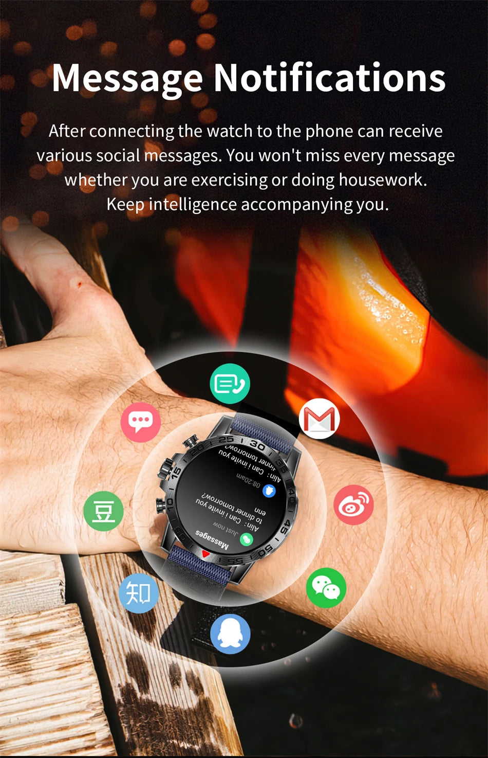 2024 New Bluetooth Call Smart Watch Men Heart Rate Sports Fitness Tracker Watches IP67 Waterproof Smartwatch Man For Android IOS