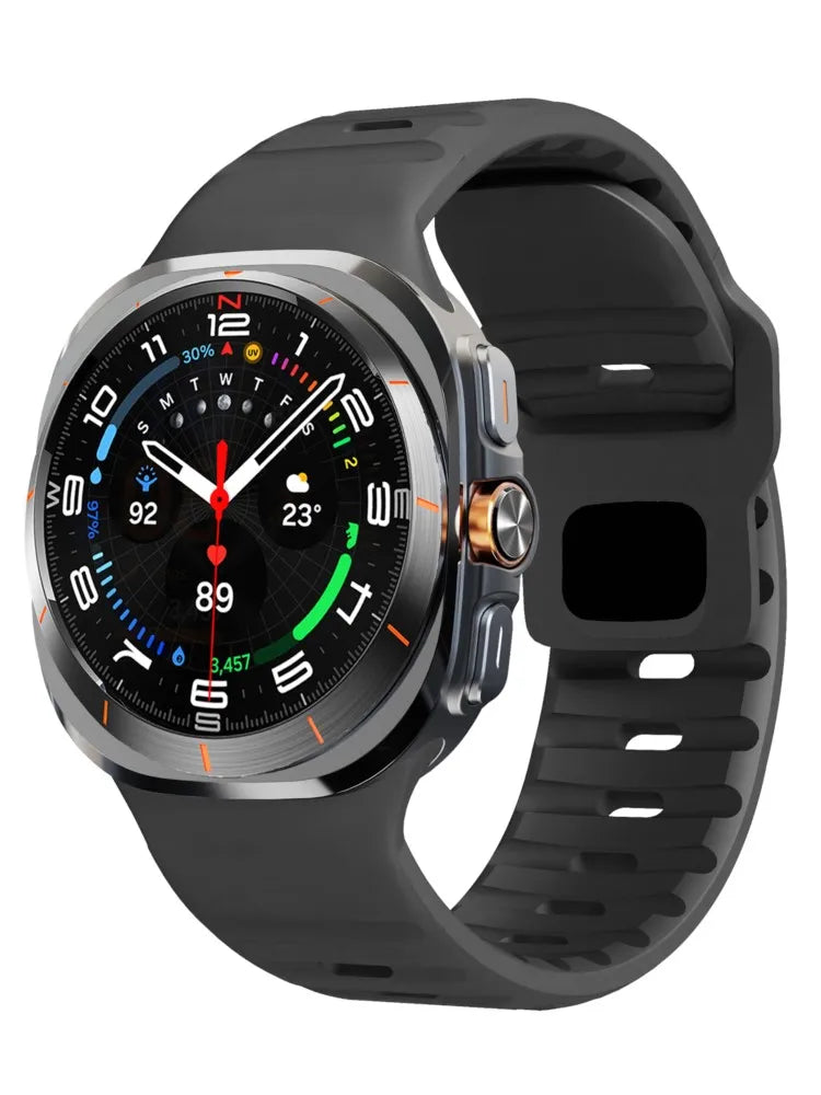 Sport Silicone For Samsung Galaxy Watch 7 Ultra Strap 47mm Accessories correa Bracelet For Samsung Galaxy Watch ultra band 47 mm