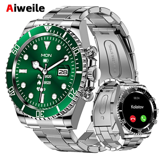 Aiweile AW12 Smart Watch Men 2024 High-end Men's Smartwatch Luxury Bluetooth Call Sports Fitness Wristwatch for Android IOS fit﻿