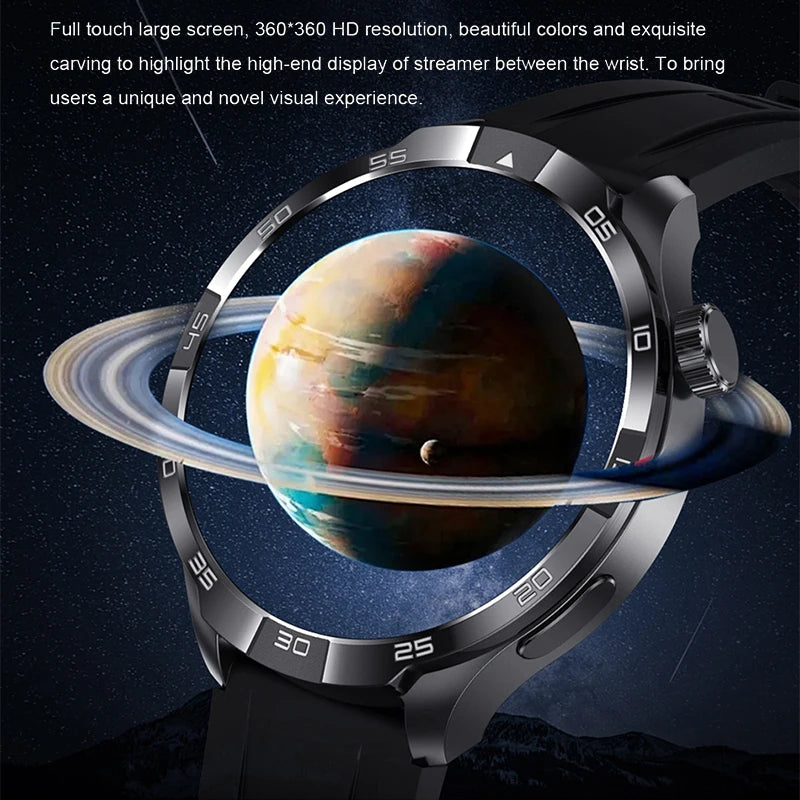 New GPS Smart Watch GT4 for Men Women 1.85 INCH 360*360 HD Screen Heart Rate DIY Face Bluetooth Call SmartWatch NFC GT4 Pro 2024