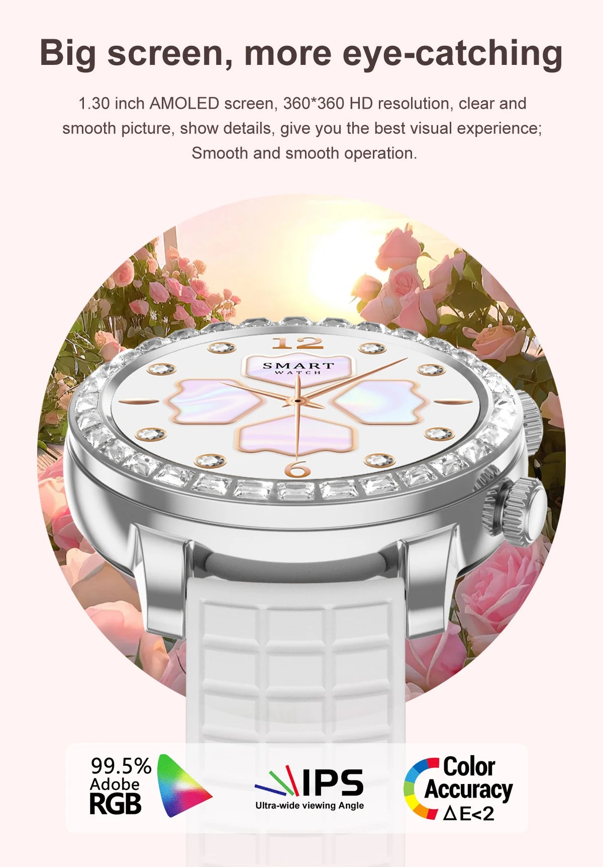 2024 New Smart Watch Z95 Mini AMOLED Reloj Ladies Women Fitness Wrist Health IP68 Waterproof Luxury Z95Mini Round Smartwatch