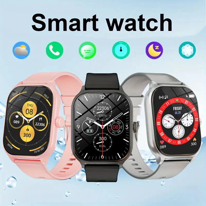 Smart Watch For Men Women Gift For Xiaomi Full Touch Screen Sport Fitness Watches BT Call Digital Smartwatch Wristwatch 2024 New