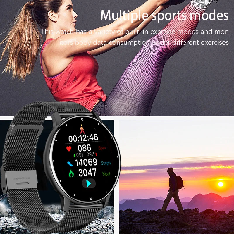 Bluetooth Call Smart watch Ladies Full touch Screen Sports Fitness watch IP67 waterproof For Android iOS Smart watch Female 2024