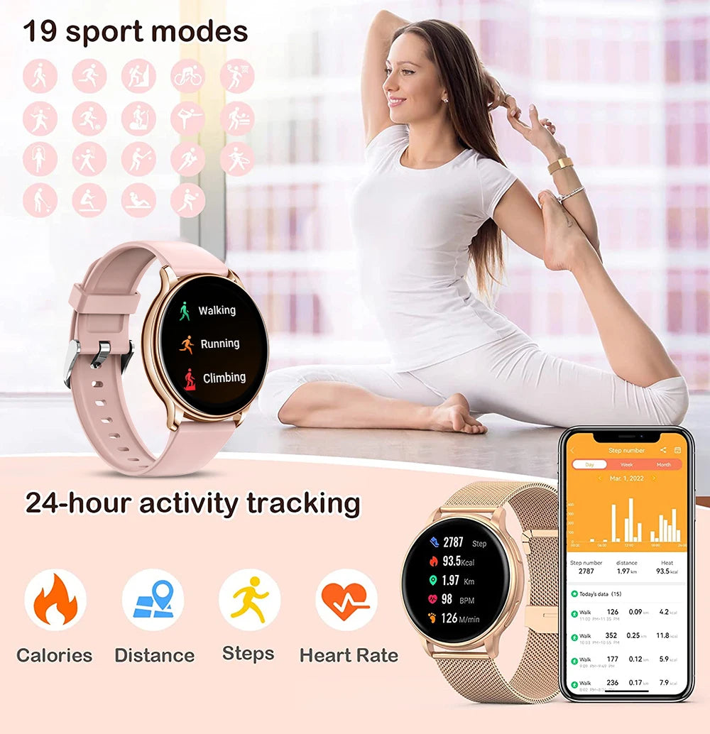 MEVADEN Bluetooth Call Smart Watch Women Custom Dial Watches Men Sports Fitness Tracker Heart Rate Smartwatch For Android IOS