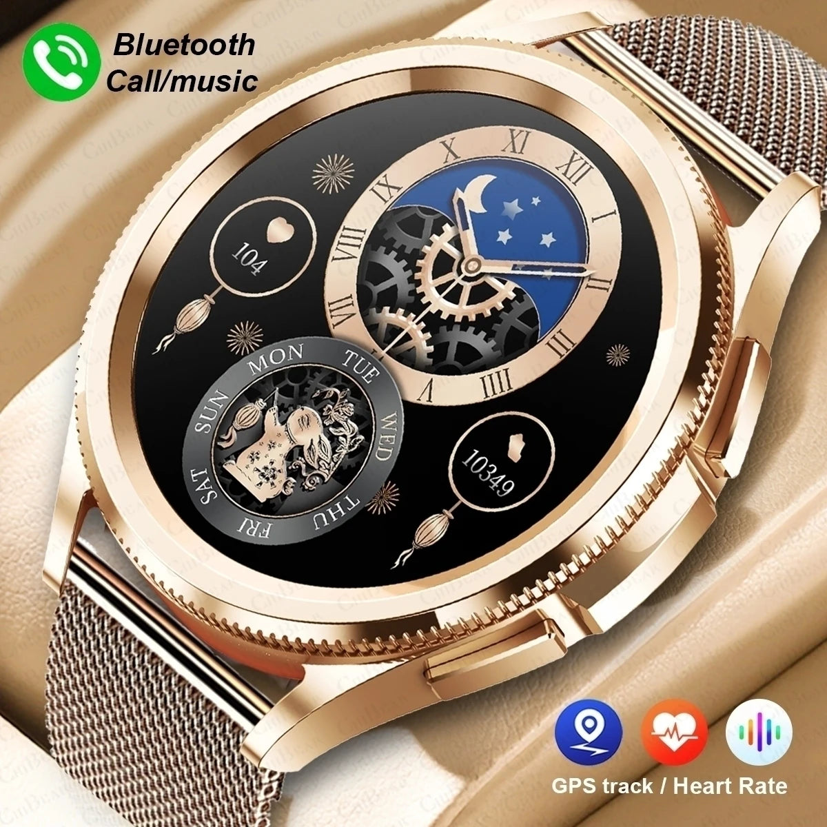 1.46 Inch Large Screen Smartwatch Men Voice Assistant Waterproof Sports Fitness Tracker Bluetooth Call Smart Watch Men 2024 New