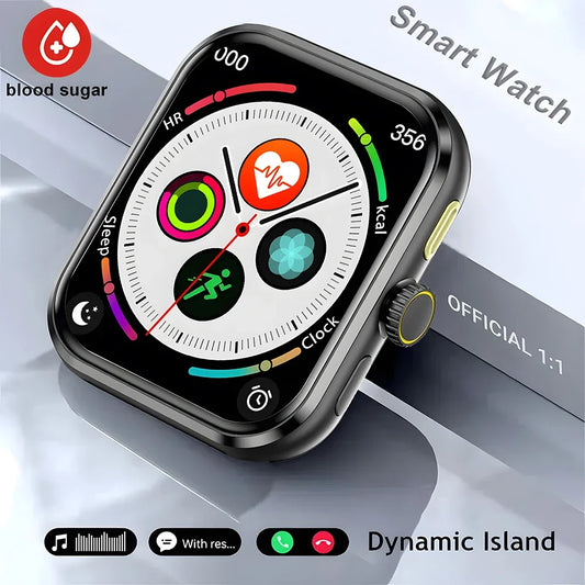 2024 New Original Watch 9 Series AMOLED HD Screen Smart Watch Men GPS Sports Tracker Bluetooth Call Blood Sugar smartwatch Women