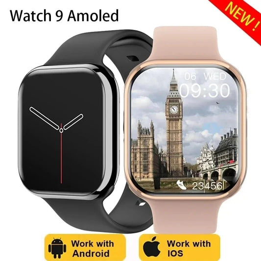 2024 New Bluetooth Call Watch 9 Smart Watch Men Siri NFC GPS Tracker Blood Pressure Heart Rate Sports Smartwatch For Android IOS