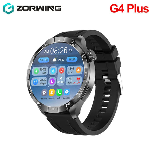 2024 G4 Plus Smart Watch 1.85 Inch NFC GPS Wireless Charging Tracker 360*360 HD Screen Men Smartwatch Bluetooth Call