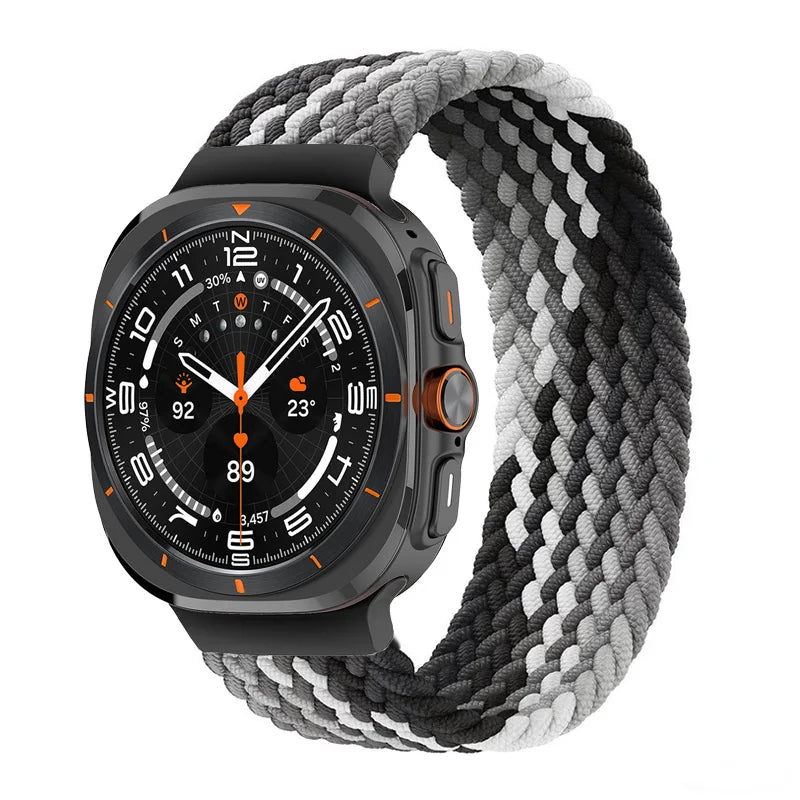 Braided Solo Loop for Samsung Galaxy watch ultra Strap 47mm Accessories sport nylon belt bracelet Galaxy watch 7 ultra band 47mm