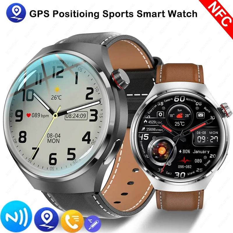 2024 New Smart Watches Men GT4Pro 360*360 HD Full Screen Touch Bluetooth Call IP68 Waterproof NFC SmartWatch For Huawei Xiaomi