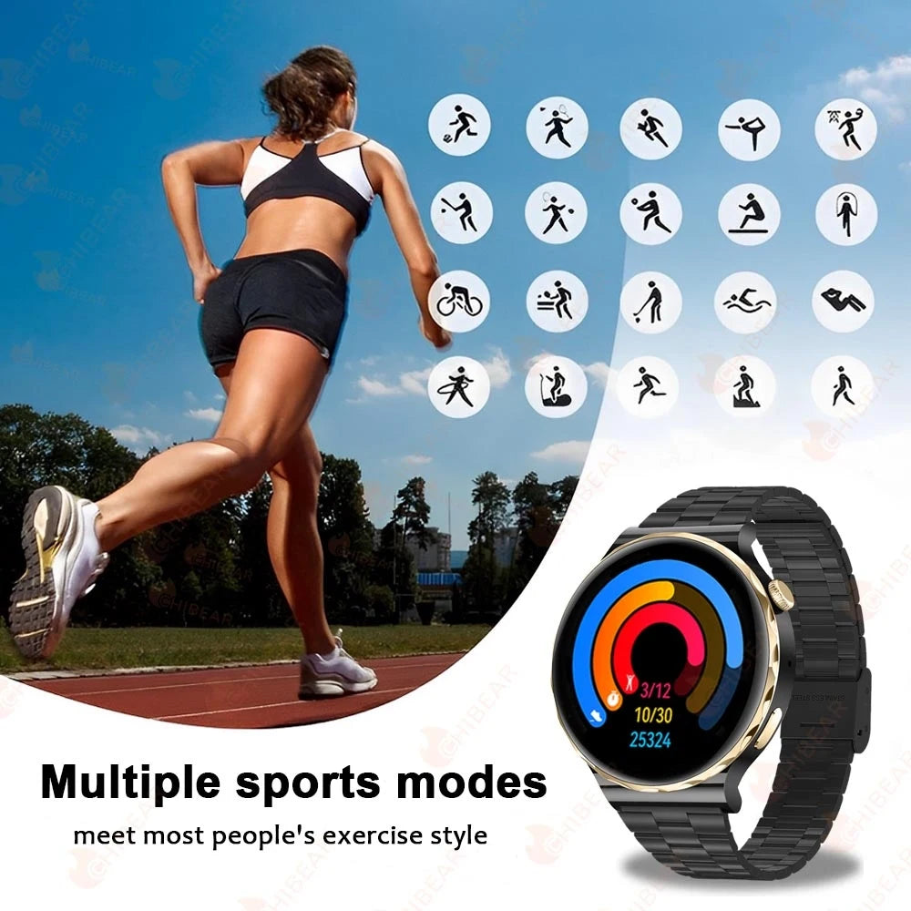 2024 New ECG+PPG Smart Watch Women Full Touch Screen Ladies Watches Health Monitoring HD Voice Call Smartwatch For Android IOS