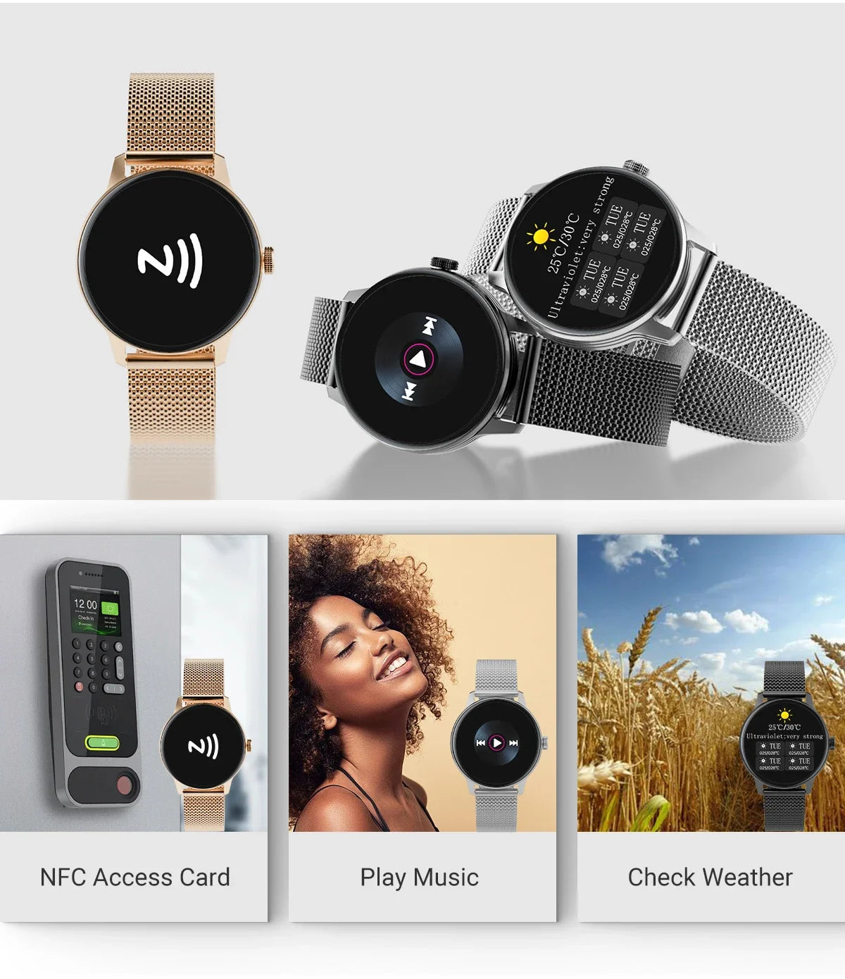 Zordai OD9 For Huawei GT4 Mini Smart Watch Woman Watch 4 AMOLED Screen Bluetooth Call GPS NFC Heart Rate Women SmartWatch Gifts