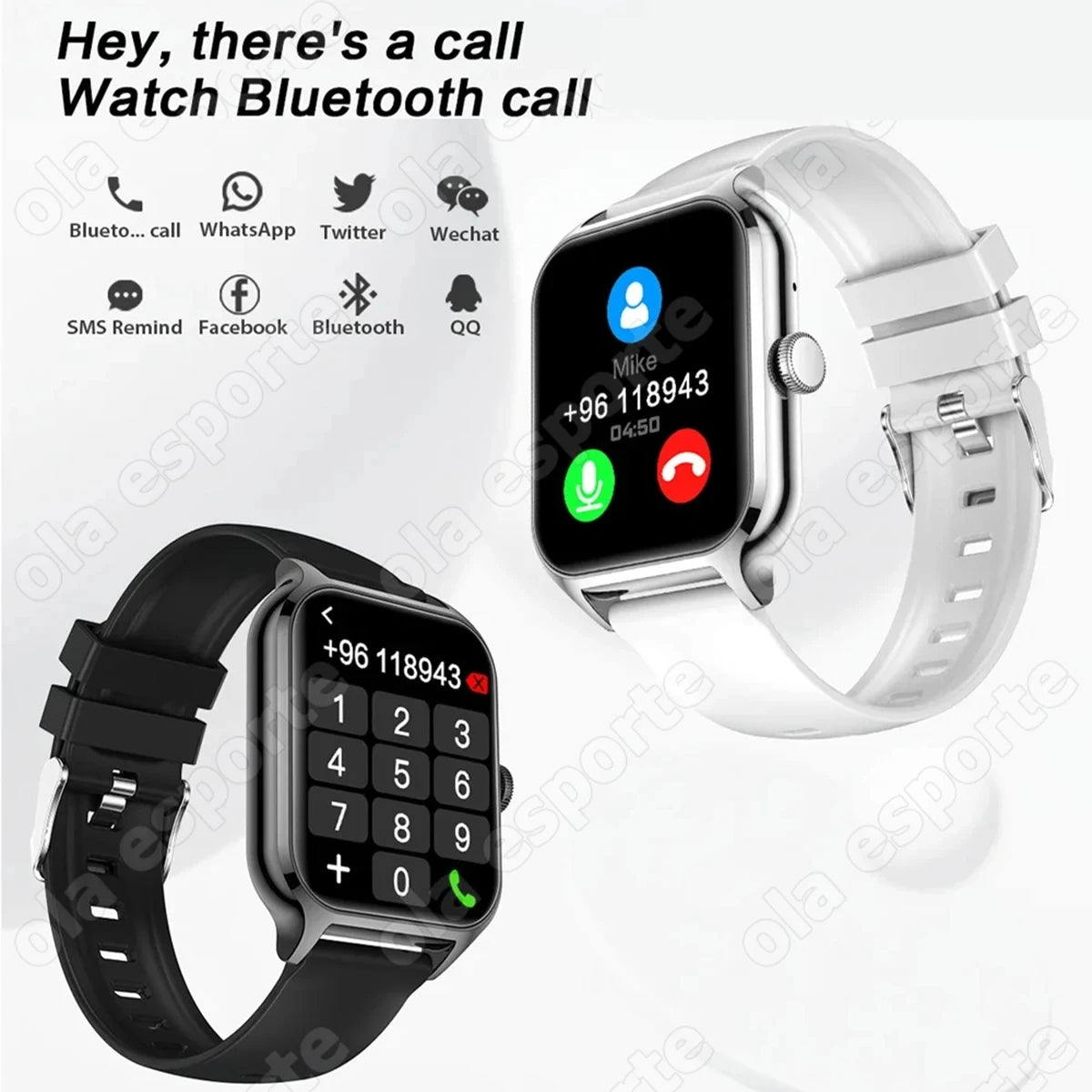 2024 New in 1.75" Women Smartwatch Bluetooth Call Heart Rate Blood Oxygen Tracker Sport Smart Watch Women Men for IOS Androird