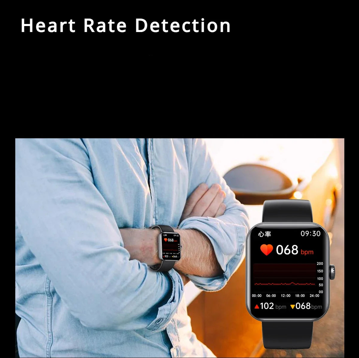 ZIXZEX Smartwatch for Men Women Kids Children Smart Watch 2024 Sports Bracelet Blood Pressure Monitor Blood Sugar Measurement