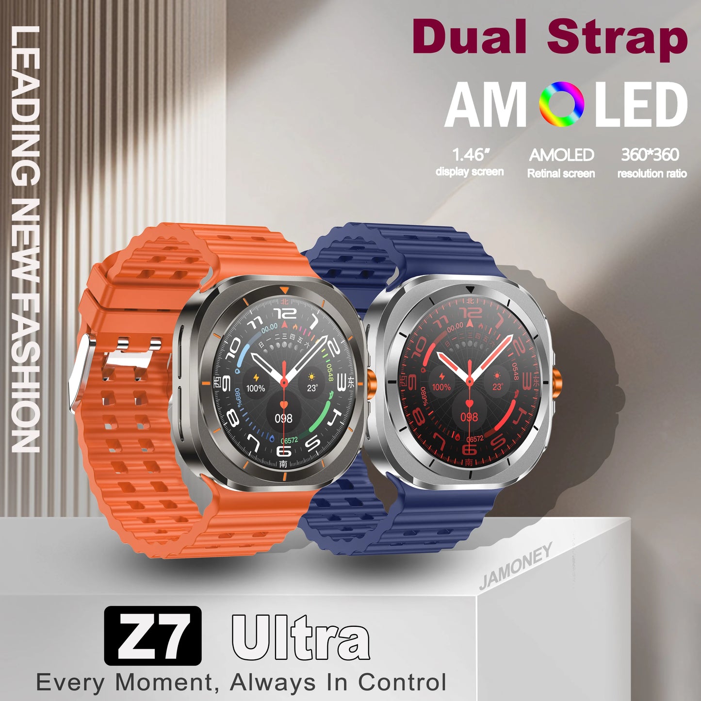 2024 Newly Designed Watch 7 Smart Watch For Men Bluetooth Call Compass Relojes Z7 Ultra Outdoor Sport Smartwatch Best Gift