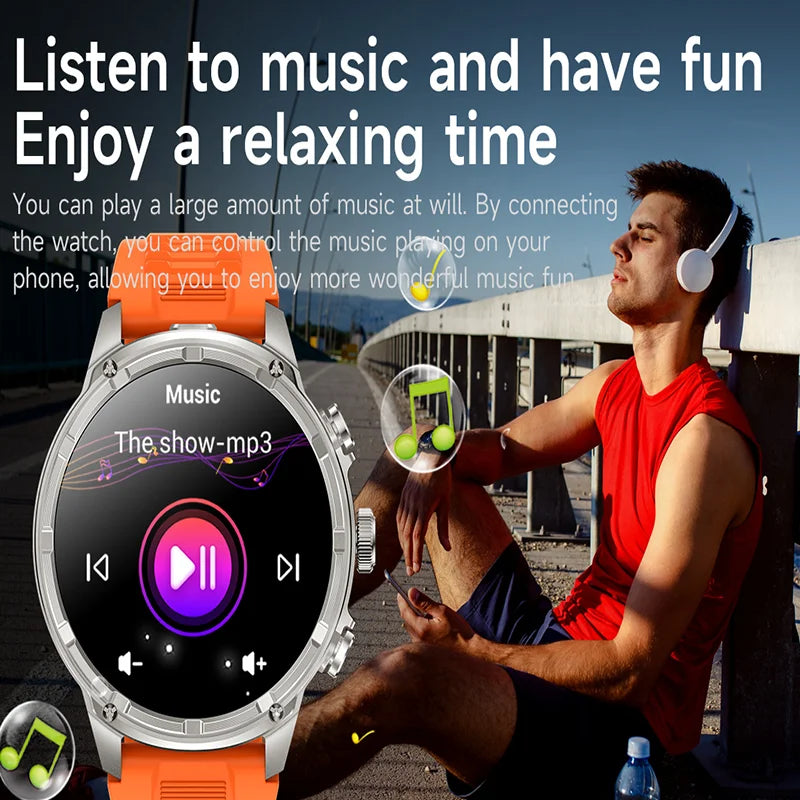 New 1.85-inch Ultra HD Smart Watch GPS Track Bluetooth Call 710 Mah Large Battery Sports Fitness smartwatch For Huawei Xiaomi