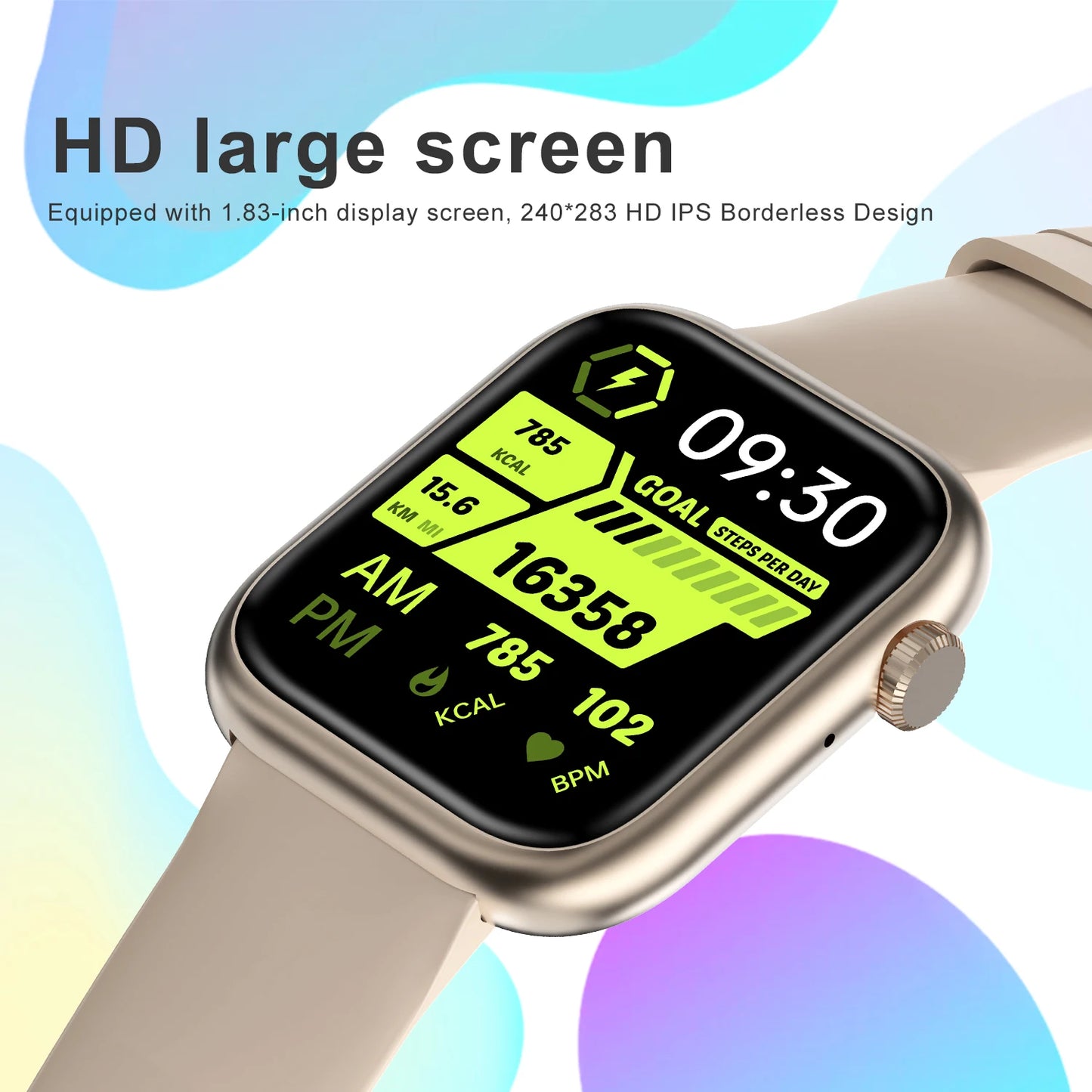 2024 NEW AMOLED Screen Smart Watch Men Women Bluetooth Call NFC Calendar Smartwatch Heart Rate Blood Pressure Sport Smartwatch