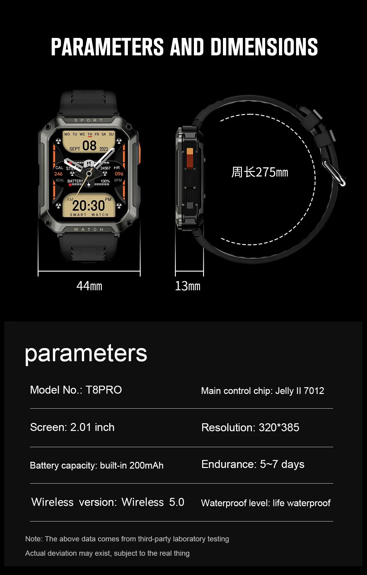 2024 Military Rugged Smartwatch Men Outdoor IP67 Waterproof Heart Rate Blood Oxygen Monitoring Custom Dials Sports Wrist Watches