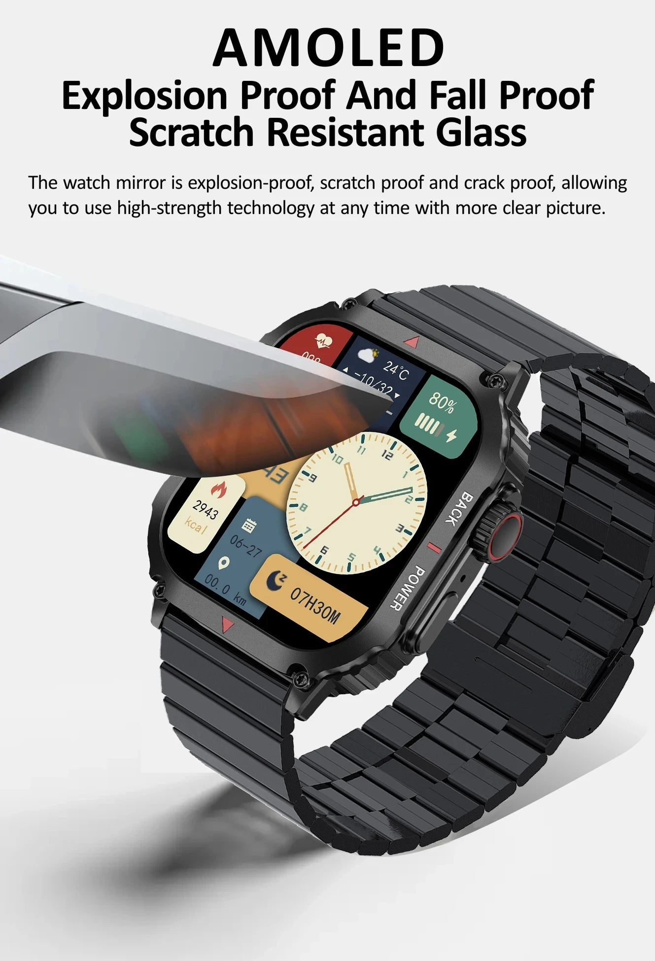 2024 Outdoor GPS Motion Trajectory Smart Watch Men 1.95" Screen IP68 Waterproof Clock Bluetooth Call Smartwatch For Android IOS