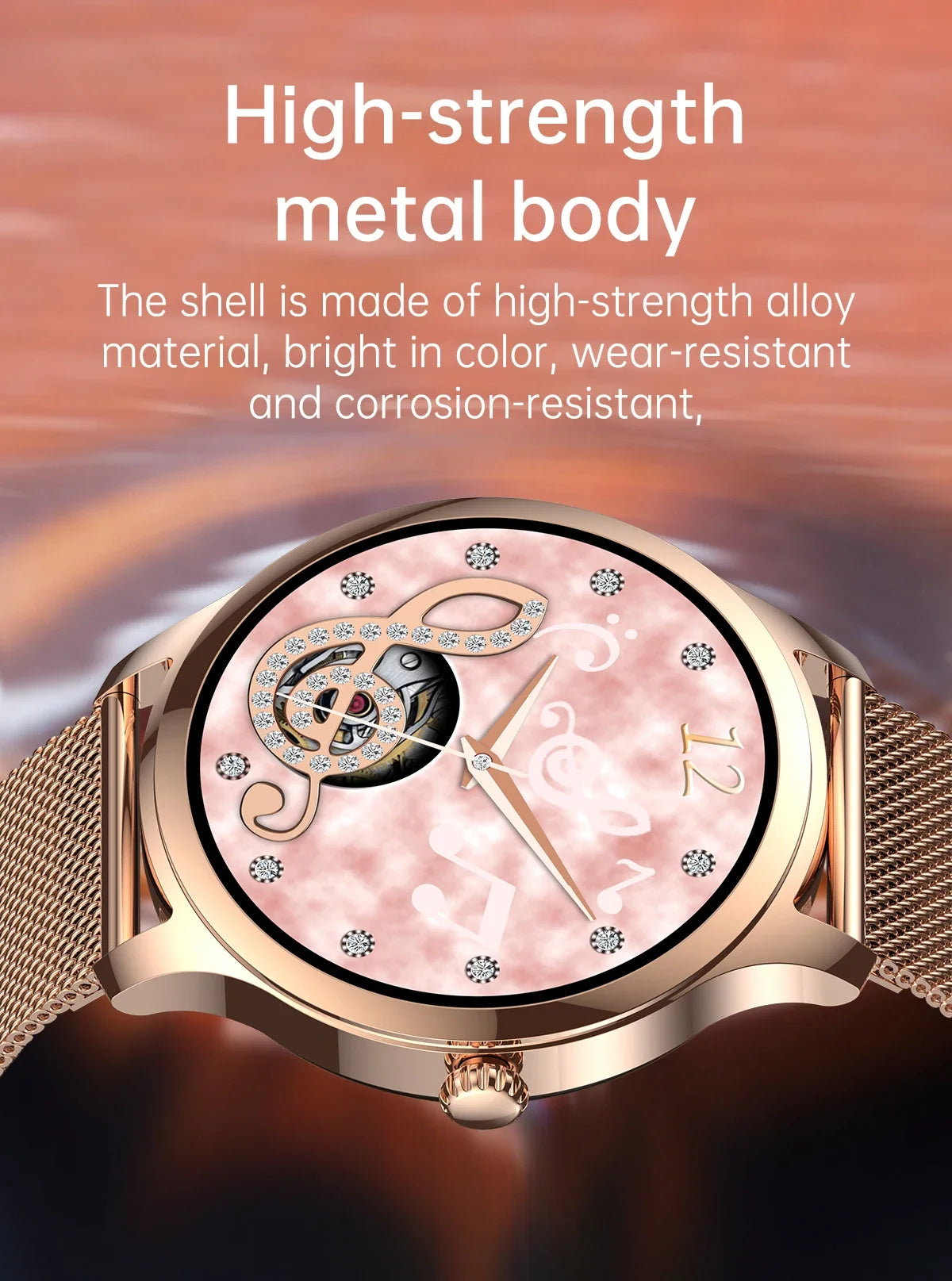 Fashion smart watch 2024 lw92 gold Relojes inteligertes smartwatch for women waterproof Bluetooth dial call full touch screen