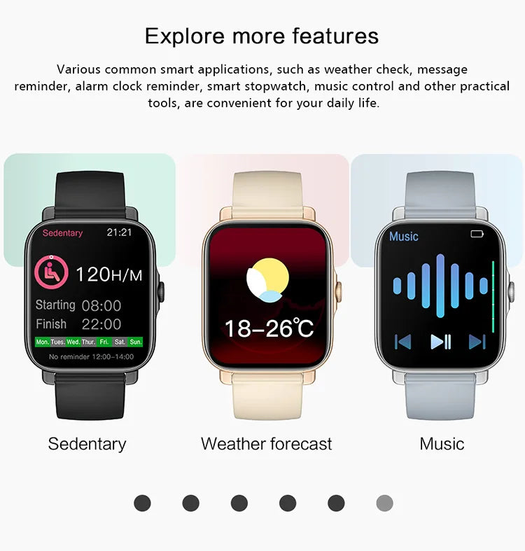 Xiaomi Mijia Smartwatch Bluetooth Call Men Women Smart Watch Heart Rate Fitness Tracker Mi Watch Band for Apple Huawei 2024 New