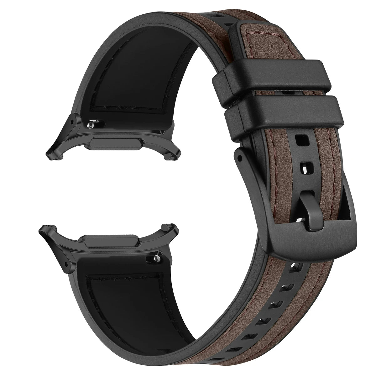 Leather Silicone Strap For Samsung Galaxy Watch 7 Ultra 47mm Sports Women Men Bracelet Band Loop For Samsung Watch 7 47mm Clasp