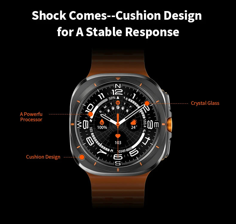 2024 New TF7 Ultra Smartwatch Bluetooth Call Flashlight AI Voice Assistant Heart Rate Detection Sports Mode Men Woman Smartwatch