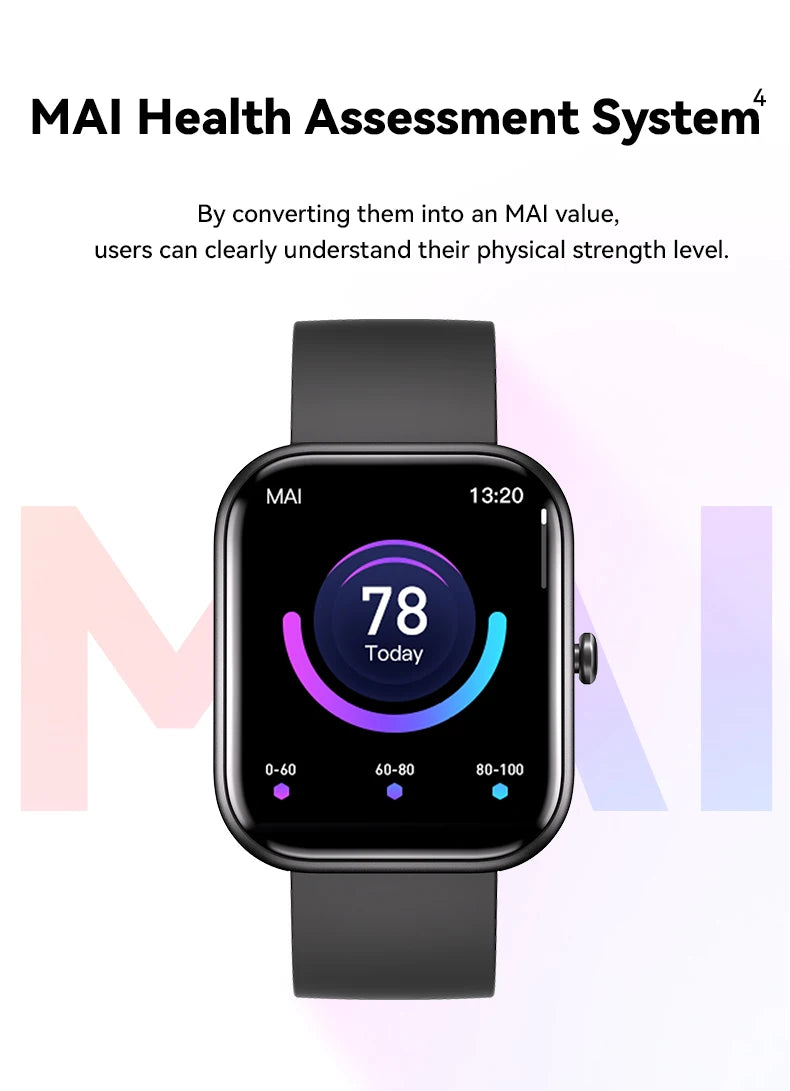 2024 New Xiaomi Smart Watch Men Women Heart Rate Blood Pressure Oxygen Full Touch Fitness Tracker Waterproof Sports Smartwatch