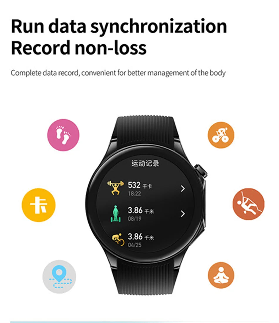 For OPPO Huawei WATCH X NFC Smart Watch Men AMOLED HD Screen Heart Rate IP68 Waterproof Bluetooth Call Smartwatch Women 2024 New