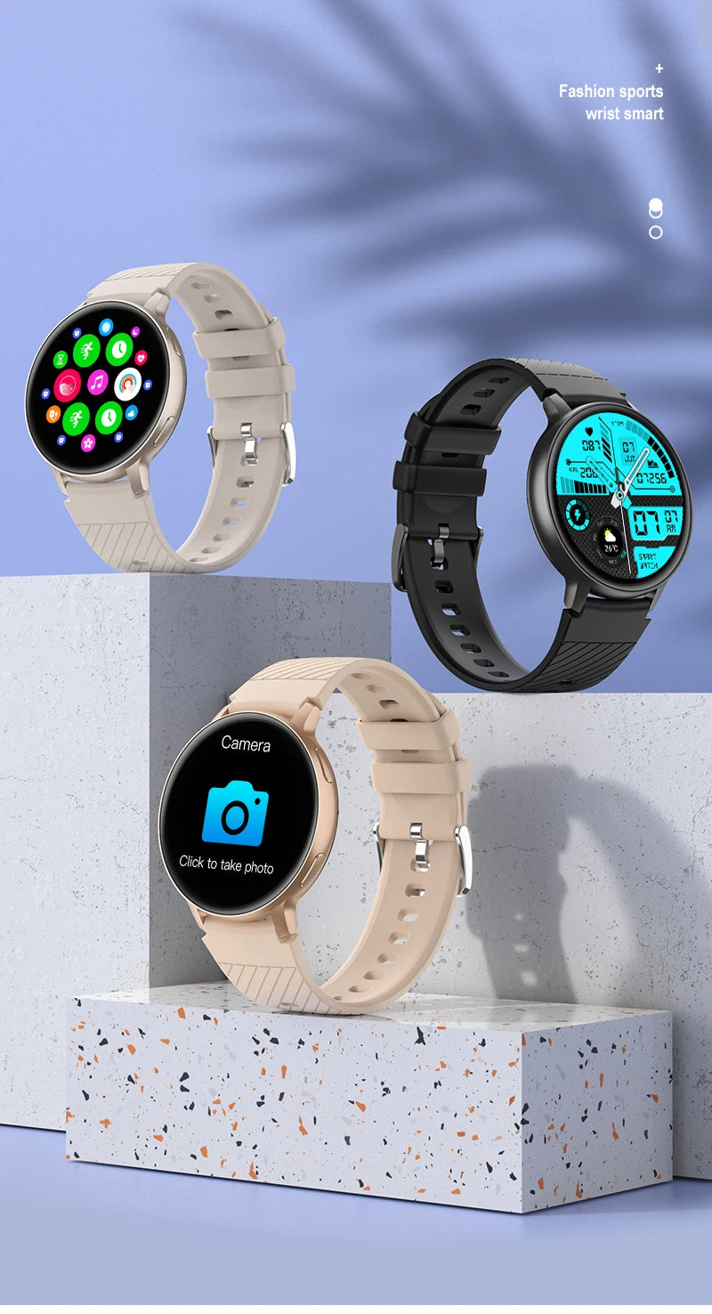 S52 Smartwatch 2024 Women Men‘s Girls Electronic Watch 1.39" Bluetooth Fitness Digital Original Waterproof IP67 Golden Clock