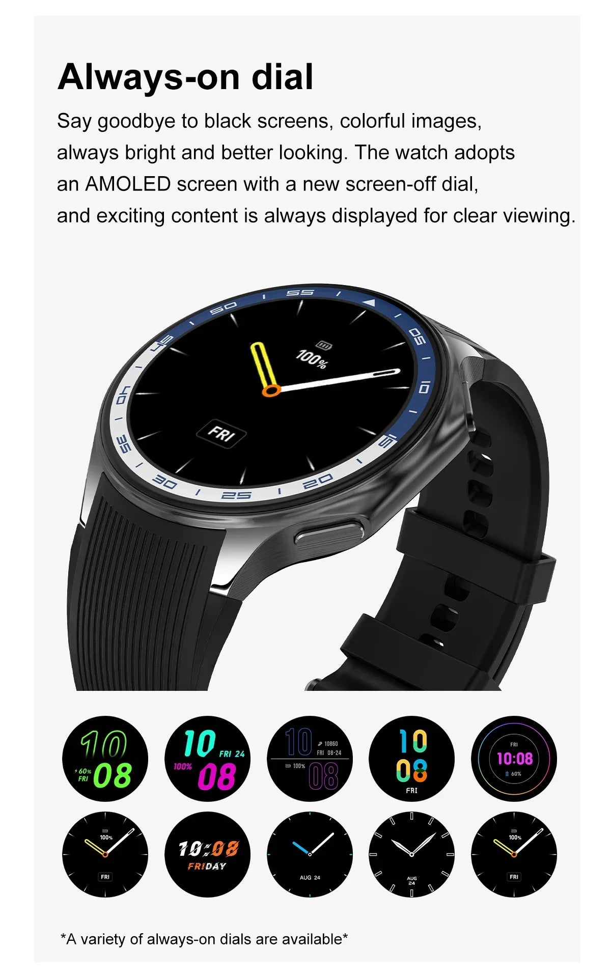 For OPPO Watch 2024 New 4GB RAM Memory Smart Watch Men 1.43inch Local Heart Rate Bluetooth Call AMOLED 466*466 HD SmartWatch Man