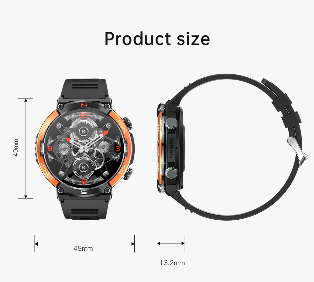 LIGE 2024 Newest Smart Watches Men Sport Digital Smartwatch I68 Waterproof Bluetooth Call Fitness Watch Wristwatches for Mens