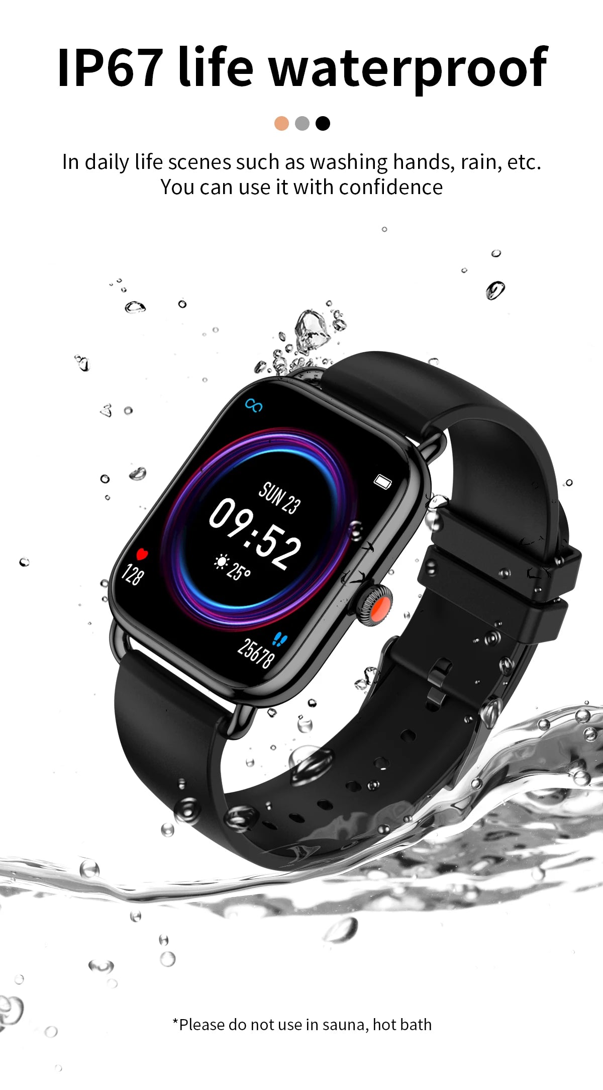 Smart Watch Women Smartwatch 2024 Original Replica Series 9 Aiweile AW31 Ladies Men for Huawei Xiaomi Fitness Bracelet Bluetooth